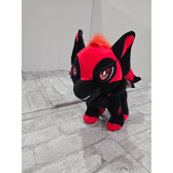 Evil Geniuses Domonique Sonic Fox Red Black 10" Fursona Plush Furry Cosplay - Picture 2 of 10